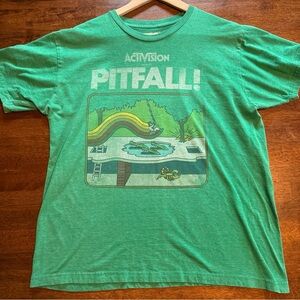 RETRO Pitfall Tshirt Men's Large Video Game Atari Activision